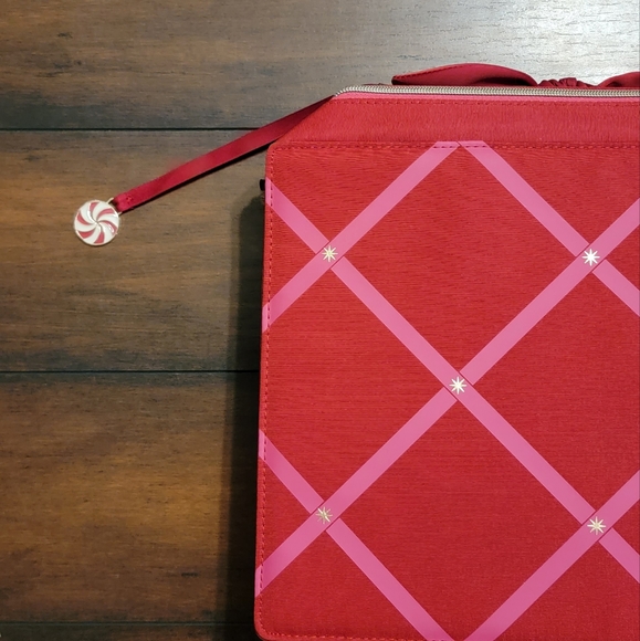 Estée Lauder Large Red and Pink Cosmetic Bag/Case - Picture 2 of 5